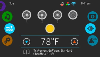Accessoire activé sur l’écran